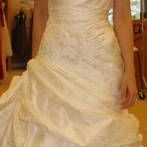 pronovias wedding dress pure raw silk..size 4...